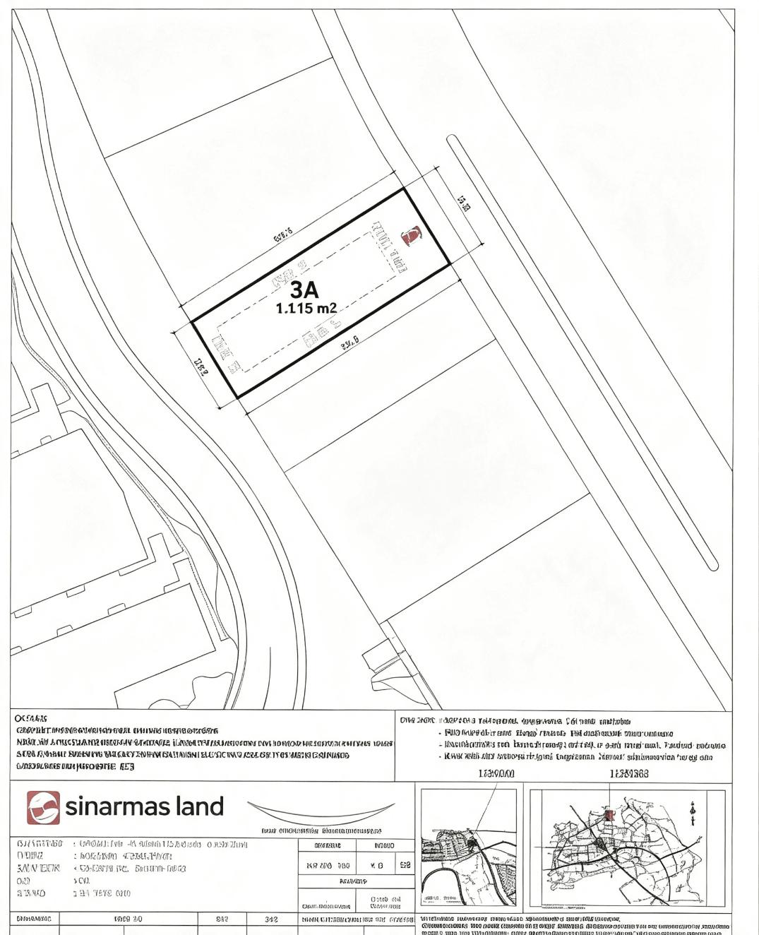 Disewakan 2 Kavling Tanah BSD 3.400M² Jalan Utama