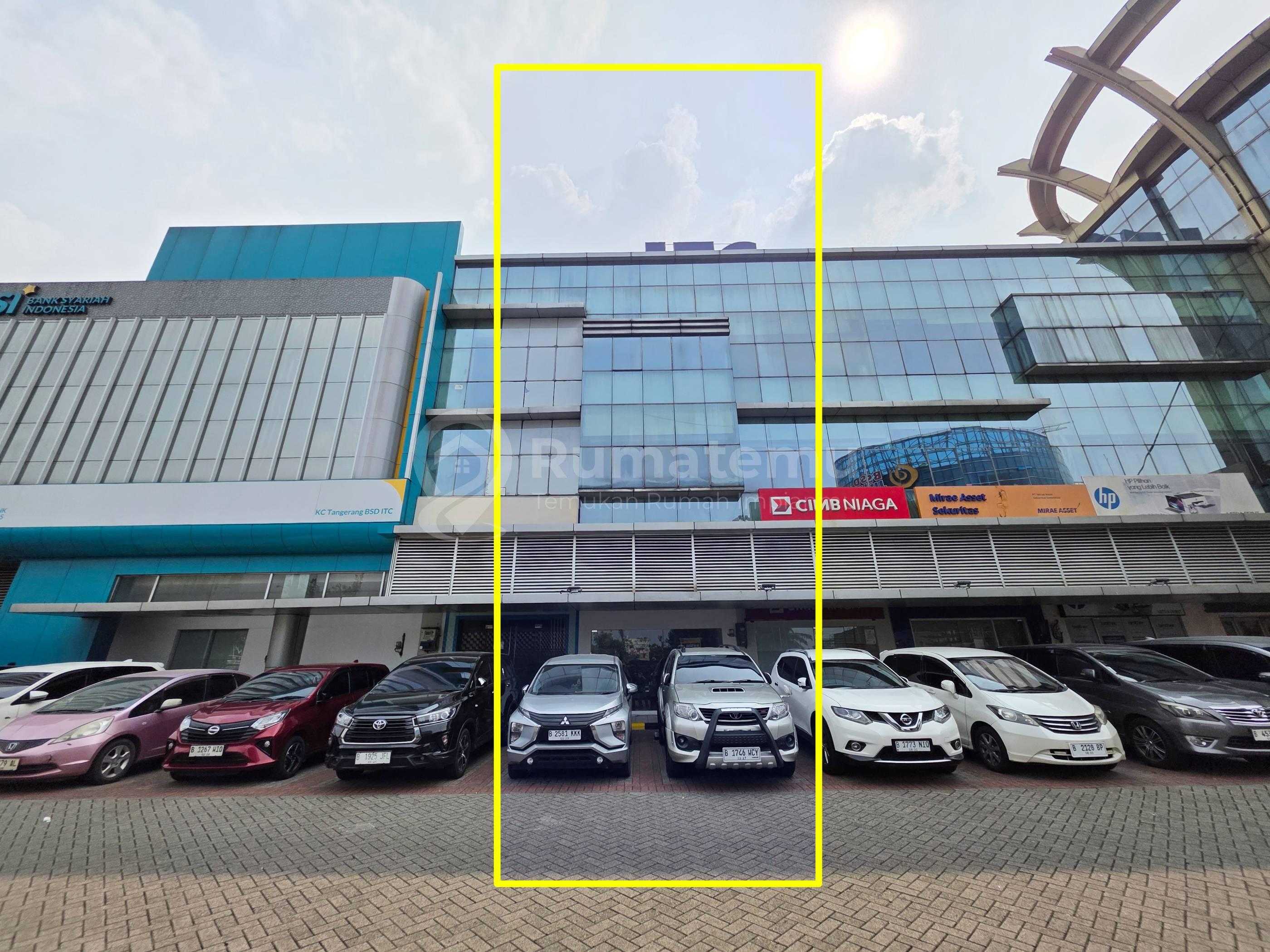 Dijual ruko ITC BSD Posisi Jalan Utama 