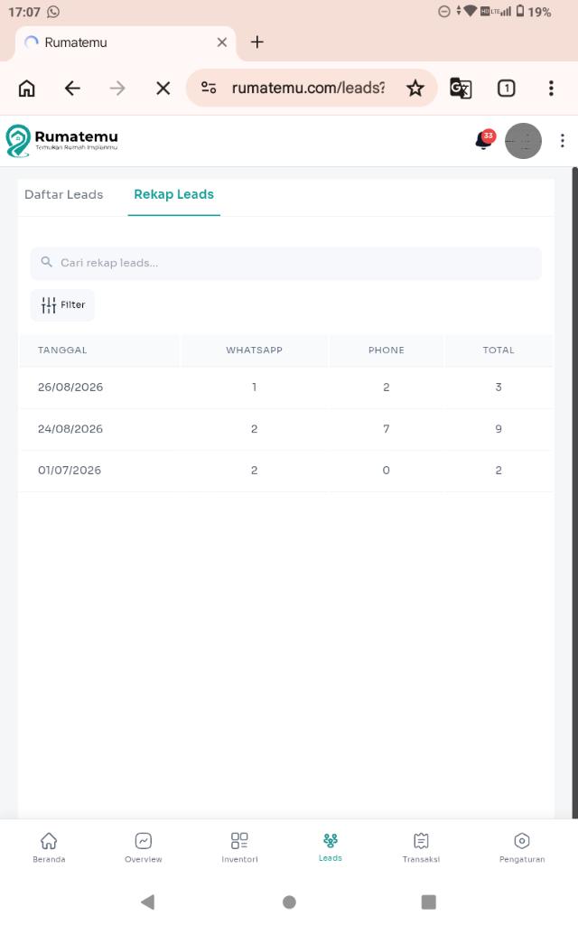 Cek backend