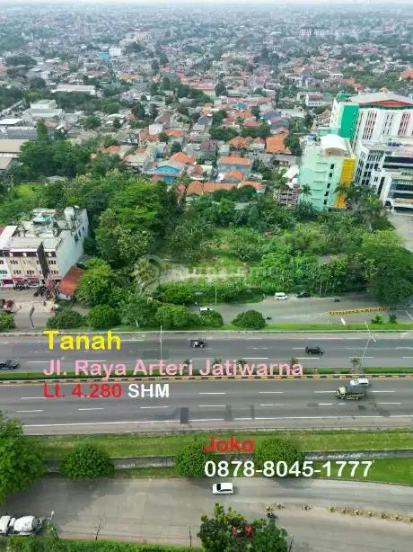 FOR SALE:Tanah Premium Pinggir Jalan utama Jl.  Arteri Jati warna, Bekasi