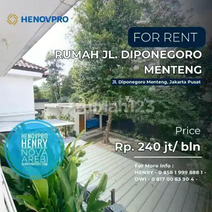 Rumah Jl. Diponegoro Menteng, Bisa untuk Komersil