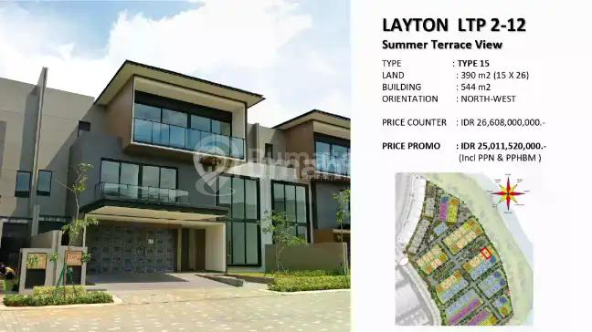 Rumah Baru di Layton Nava Park Bsd City, Lokasi Strategis, Luas Tanah 390M2 Luas Bangunan 544M2 "Promo Akhir Tahun Rp 25 Miliar" Ready Unit Terakhir