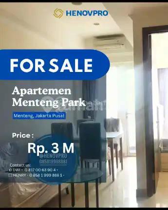 Dijual Best Unit 2 BR Menteng Park Apt Best City View