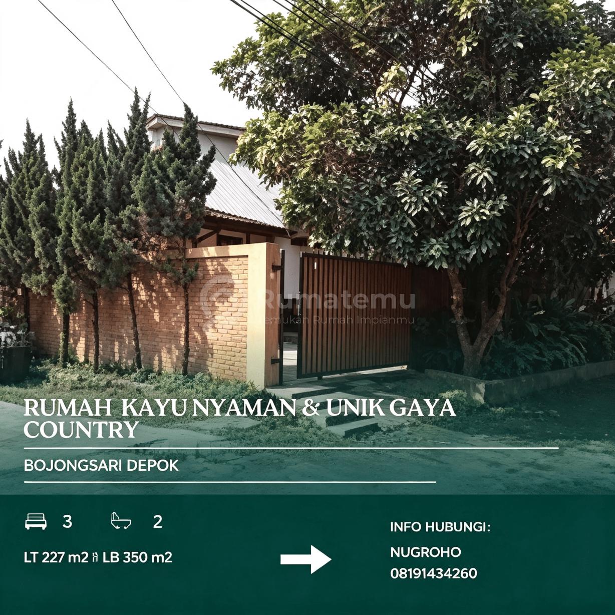 Rumah Kayu Unik Gaya Country