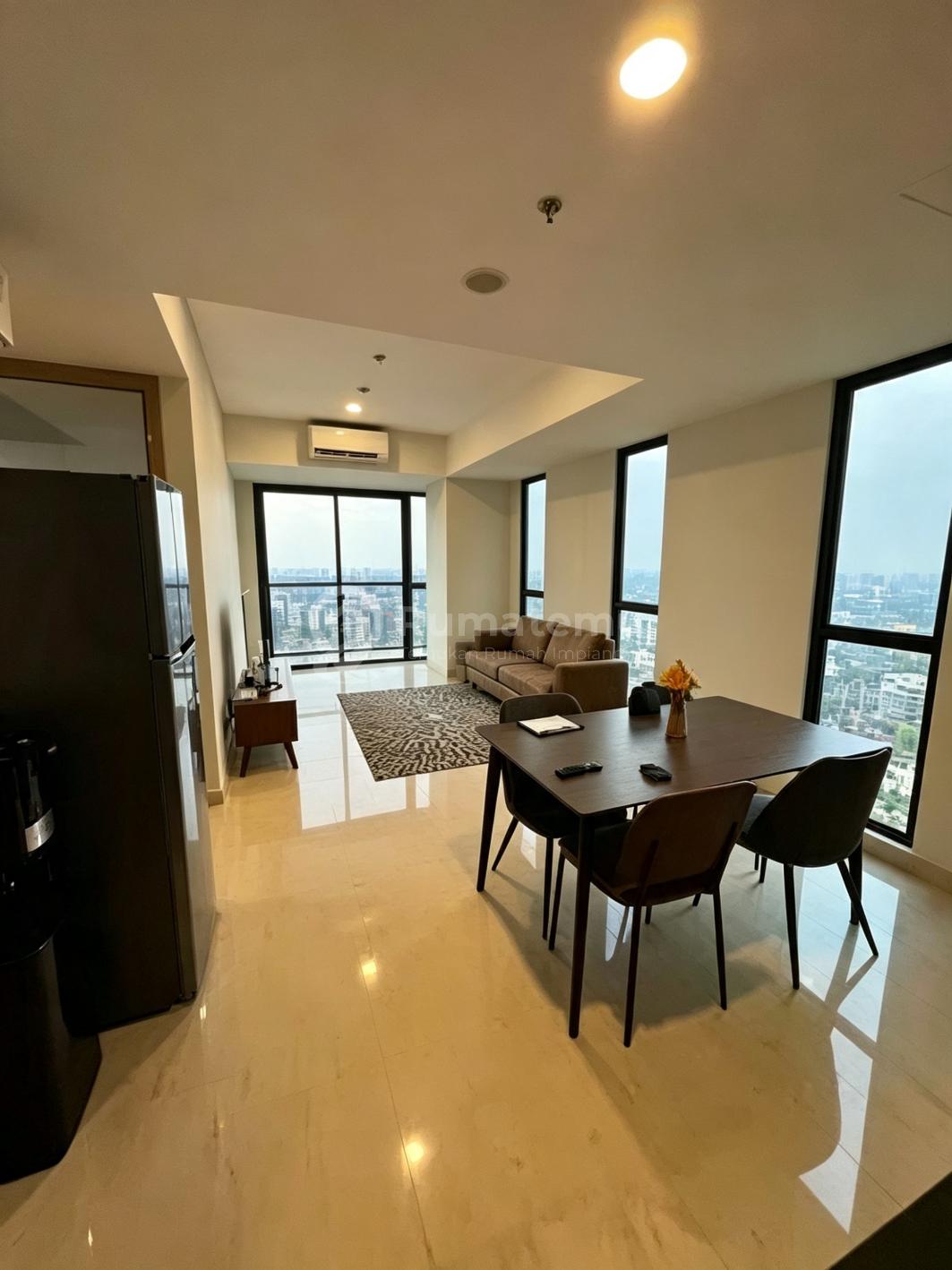 Apartemen Baru 2 Bed Room Upper West Bsd City Lantai 23 Furnished