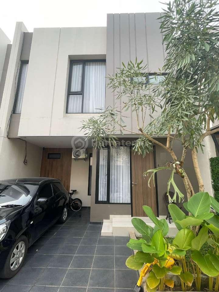 Dijual rumah cluster Semi Furnished modern japandi di Pondok Benda Pamulang, Tangerang Selatan