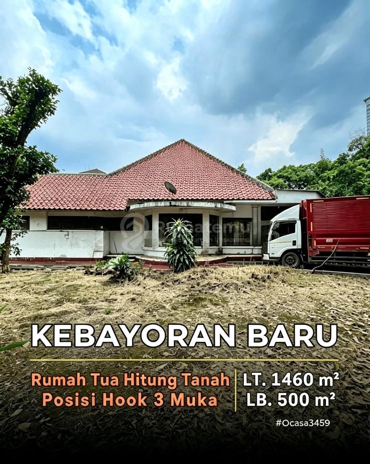 Rumah Tua Luas 1500m2 Di Kebayoran Baru 50juta/m2 Dekat Dengan Area Senayan dan SCBD