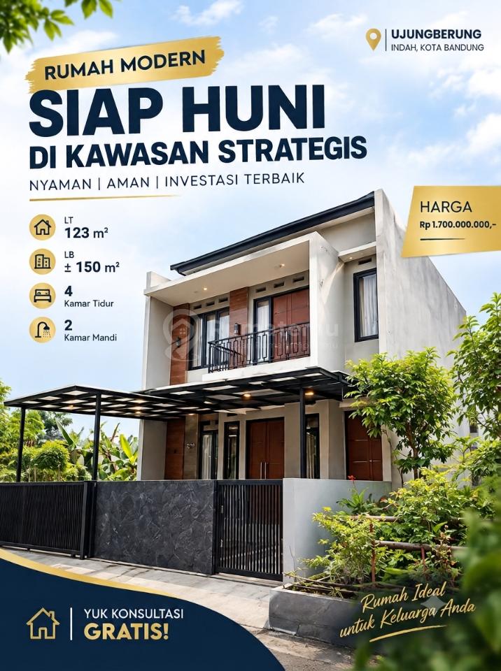 Rumah Mininalis Ujungberung Indah Dekat Arcamanik Bandung
