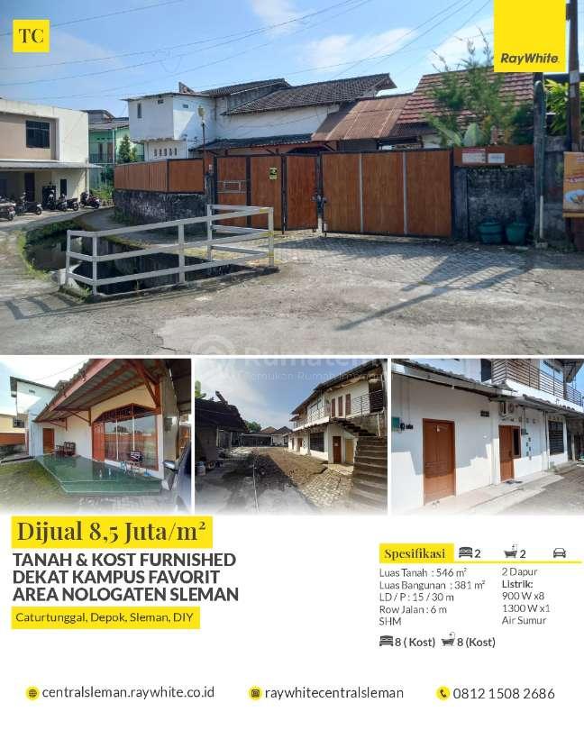 DIJUAL TANAH DAN KOST FURNISHED DEKAT KAMPUS FAVORIT AREA NOLOGATEN SLEMAN 