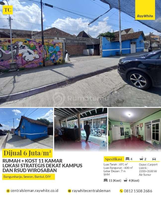 Dijual Rumah + Kost 11 kamar Lokasi Strategis Dekat Kampus Dan RSUD Wirosaban 
