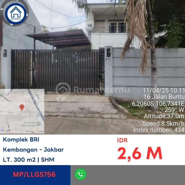 Rumah Murah di Kompleks BRI Meruya Selatan, Kembangan, Jakarta Barat