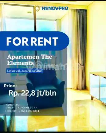Apartment The Elements For Rent 2+1 BR Furnish Mid Fl. City View