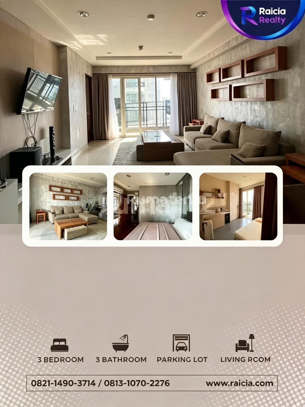 Dijual Permata Hijau Residences 3Br 117M2 Lantai Rendah