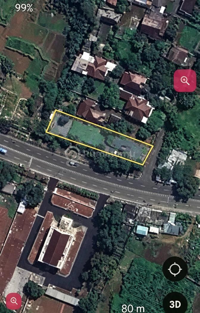Dijual Tanah Pinggir Jalan Akses Tol Cimanggis Cikeas Dekat Markas Brimob Depok