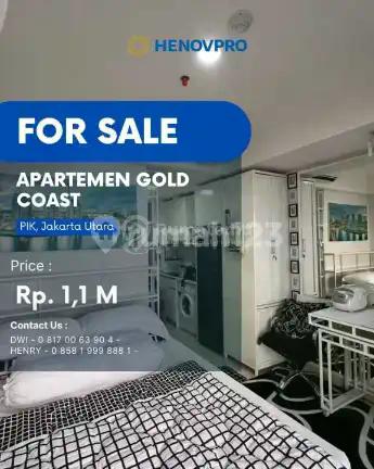 Dijual Gold Coast STUDIO Full Furnish Mid FL Best Sea View