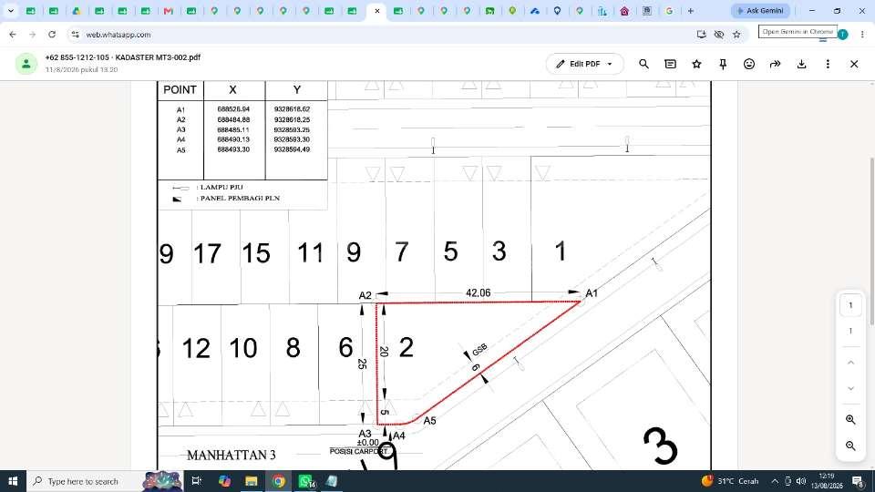 Jual Kavling Harga Termurah Secluster di PIK2 Manhattan 3