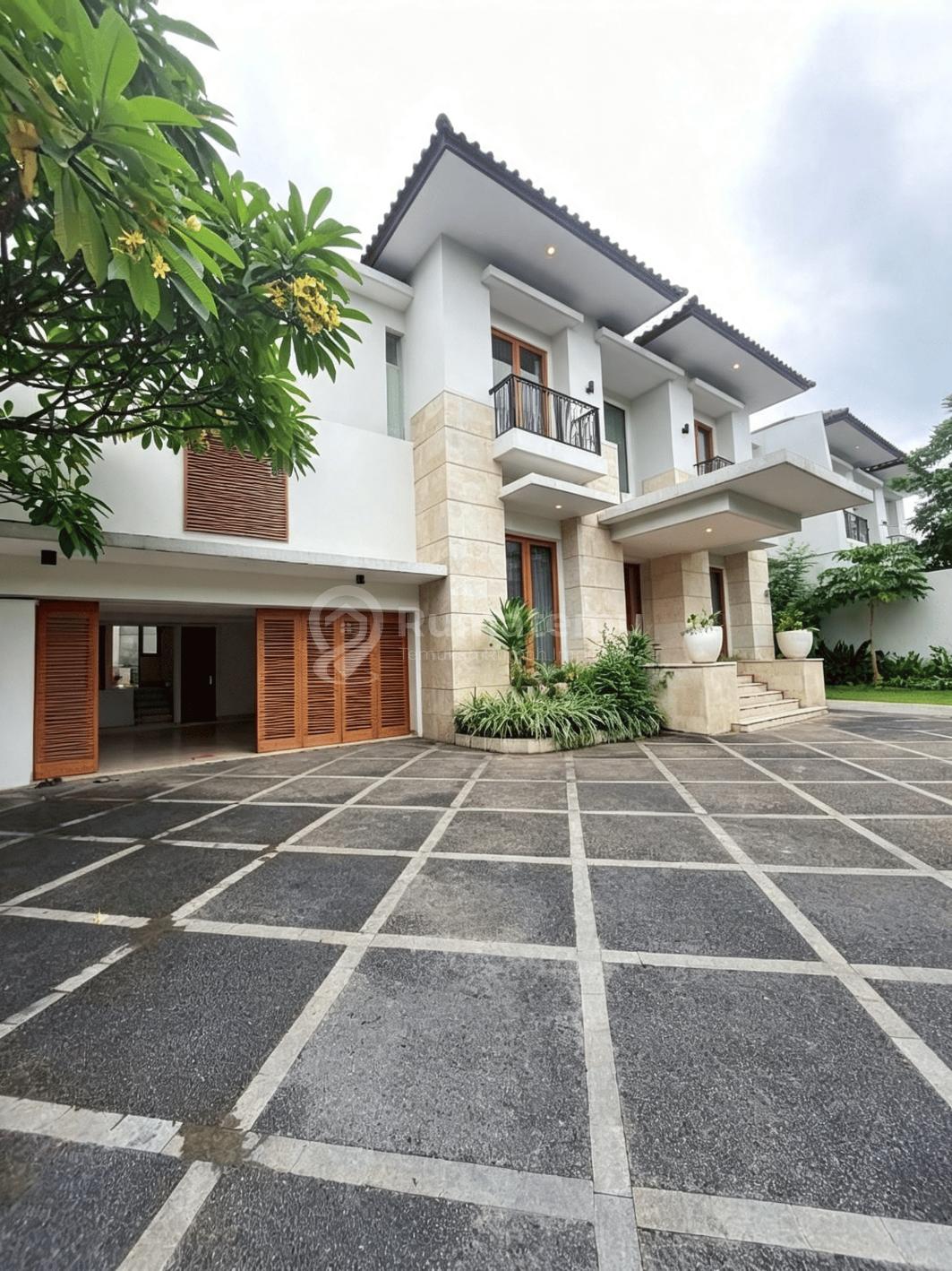 Jual rumah mewah design tropis + swimming pool lantau full marmer, Kemang, Mampang Prapatan