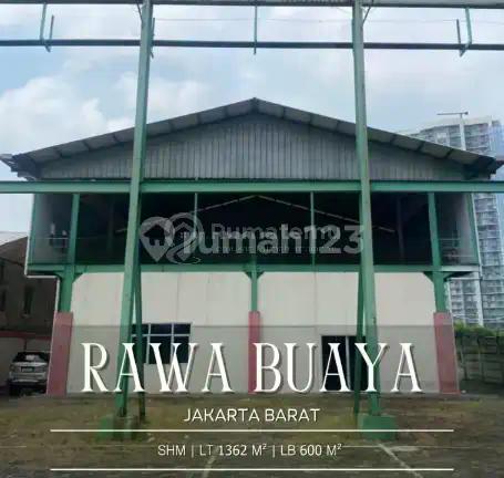 Dijual/Disewakan Gudang Rawa Buaya! Luas Tanah 1362M² SHM bisa Izin Industri, Listrik 23100 Va!