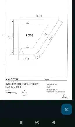 Kavling Komersial Alam Sutera Luas 1306M² di Komplek Astc (Satu Komplek dengan Kopi Nako dan Hotel Sol Marina). Lokasi Ramai