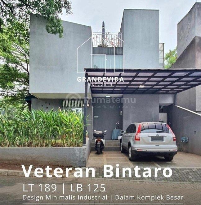 Dijual Rumah Cluster 3Lt Ada Rooftop+Lift Hoek Nyaman Siap Huni di Veteran Bintaro