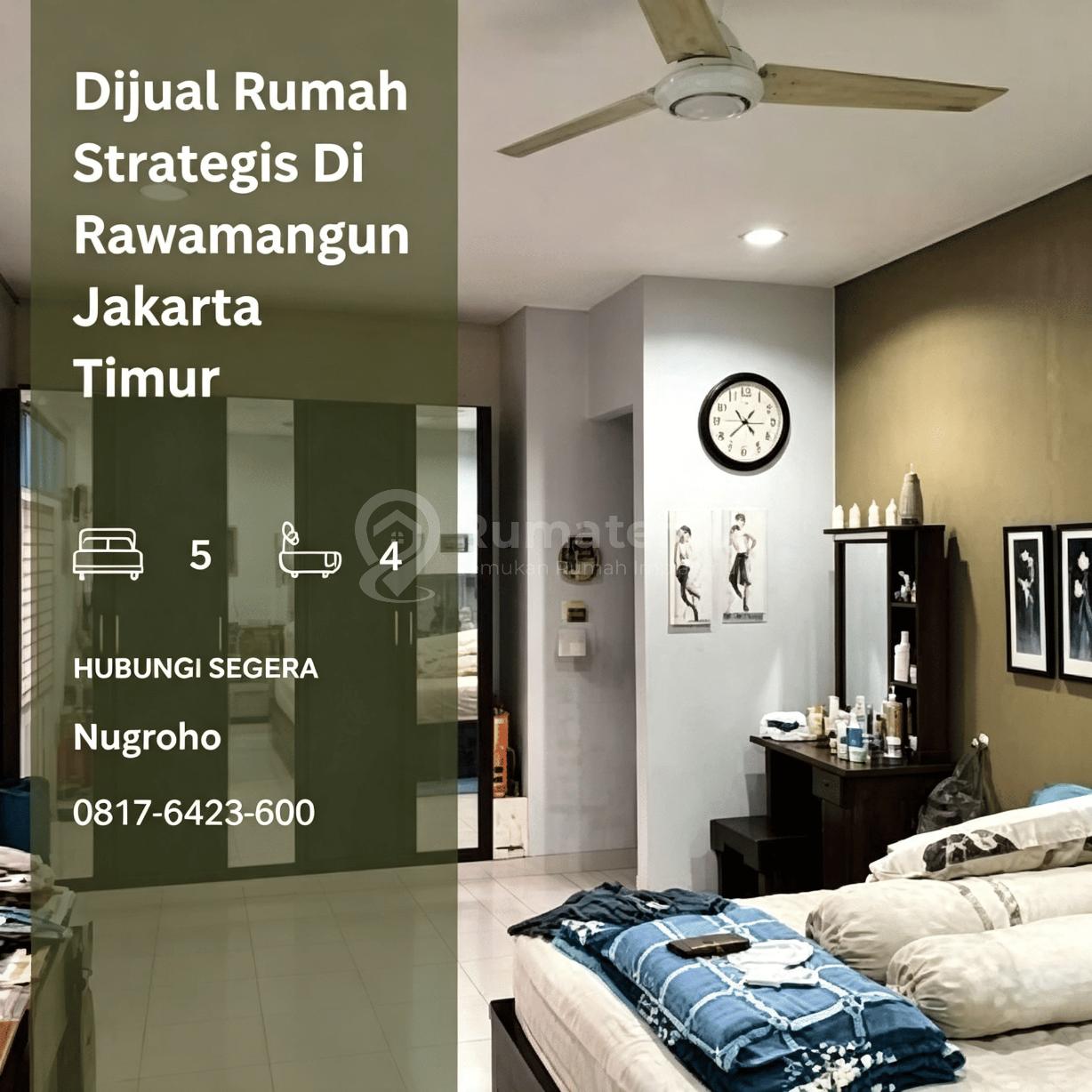 Dijual Rumah Strategis Di Rawamangun Jakarta Timur