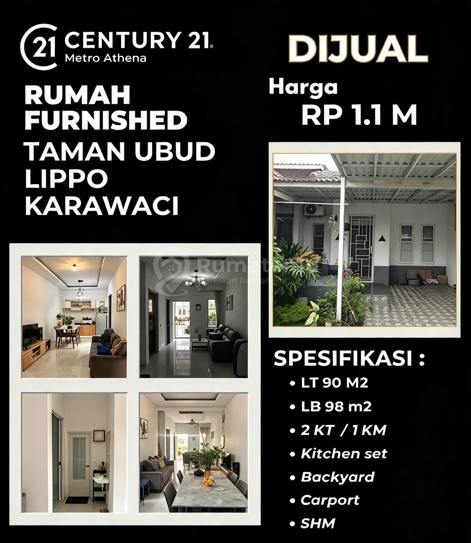 Dijual Rumah Furnished Siap Huni di Taman Ubud Permata Timur Lokasi Strategis