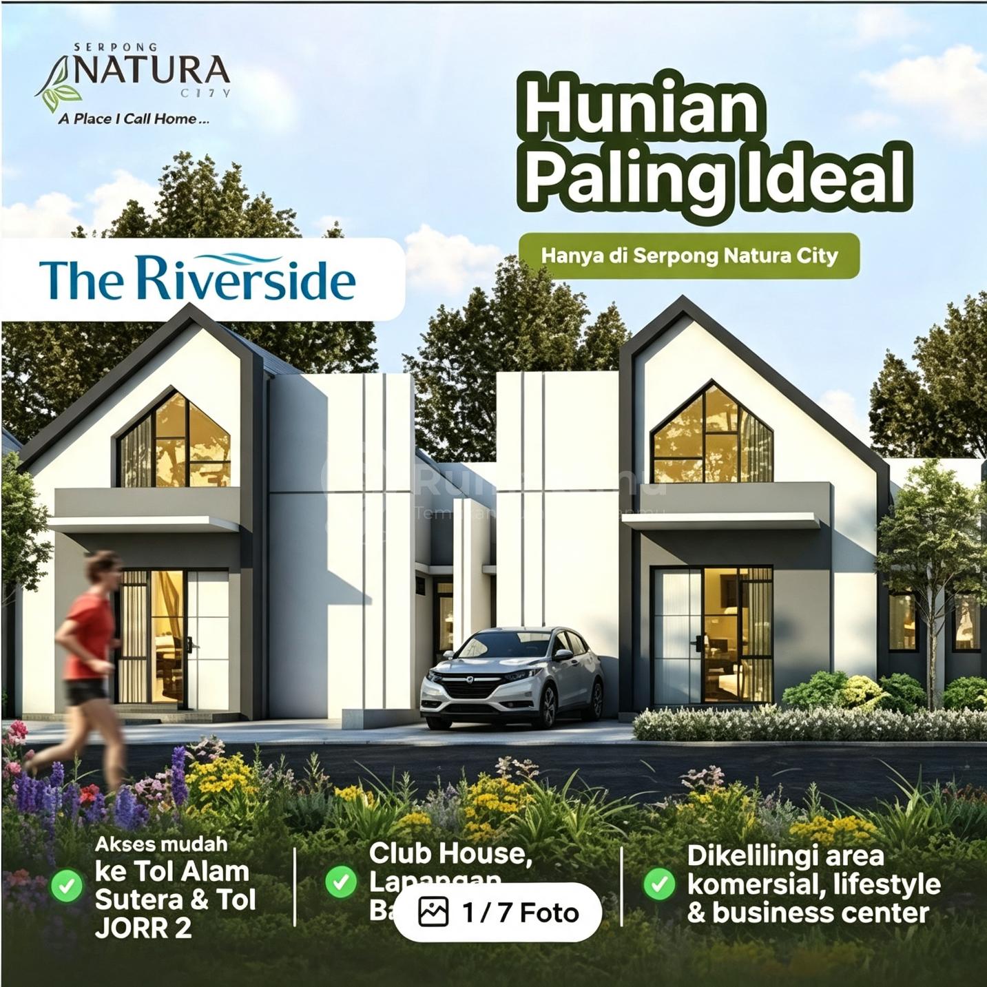 Dijual Rumah Lokasi Strategis Bebas Banjir di Serpong Natura
