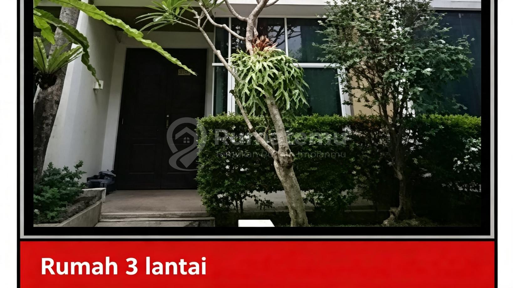 Di Jual Rumah 3 Lantai Aset Bank di De Oaze Jl. Gelong Baru Utara 2 Tomang, Grogol Petamburan, Jakarta Barat.