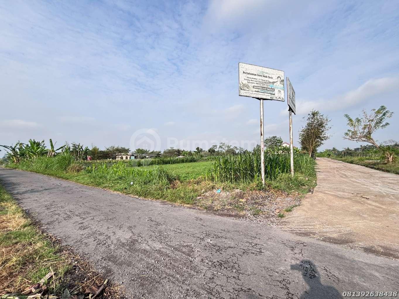 Dijual Tanah Timur Jl. Kaliurang Km 12 Dekat UII Jogja Aspal Lebar Cocok Villa