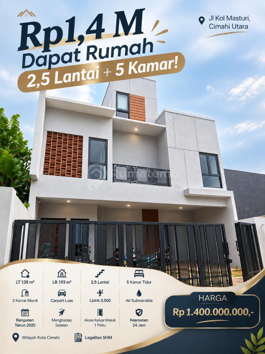 Rumah Cantik Kolonel Masturi Cipageran Cimahi 