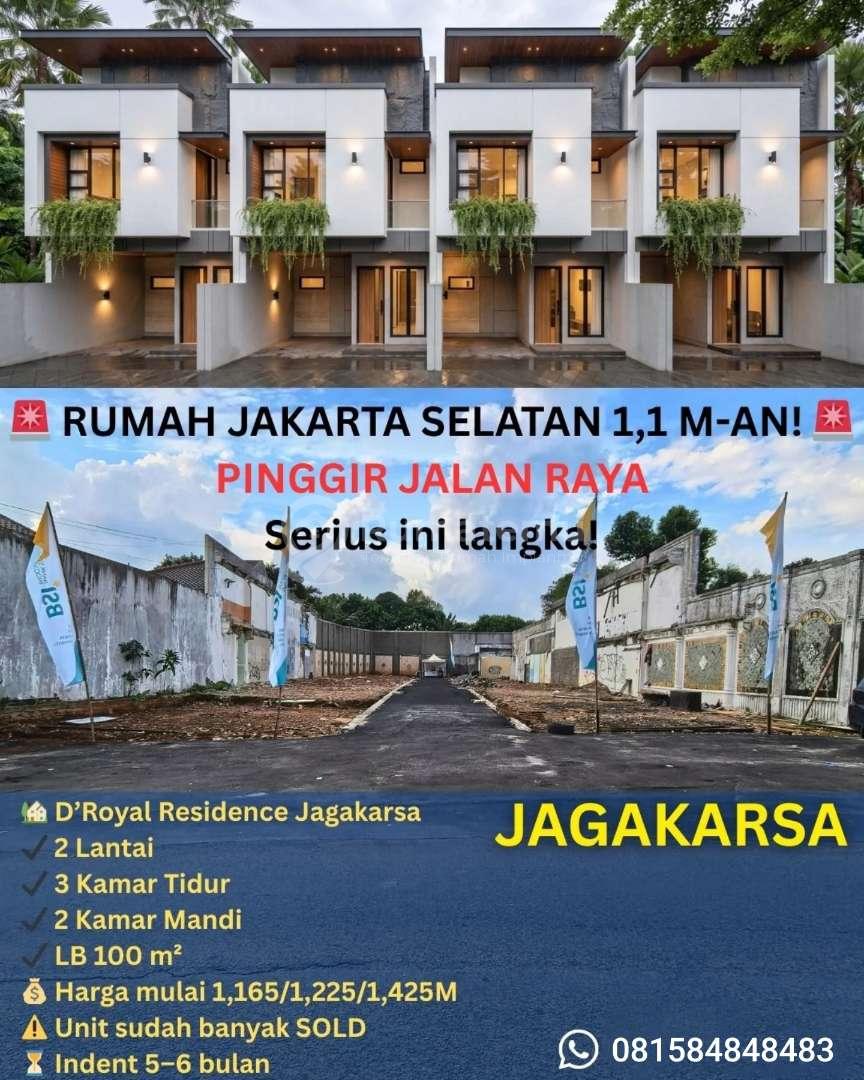 Brand New Cluster Pinggir Jalan Raya Jagakarsa Jaksel
