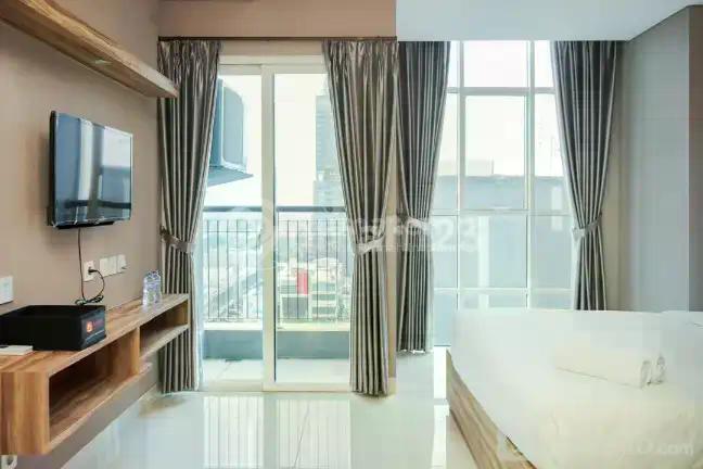 Harga Bagus Apartemen Roseville Type Studio (luas 30m2) di Bsd City Tangerang Selatan Hadap Timur View Teras Kota harga Rp. 450 juta