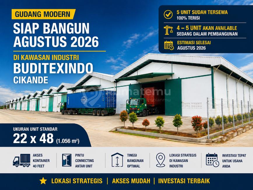 GUDANG CIKANDE BARU MODERN KAWASAN INDUSTRI SERANG BANTEN