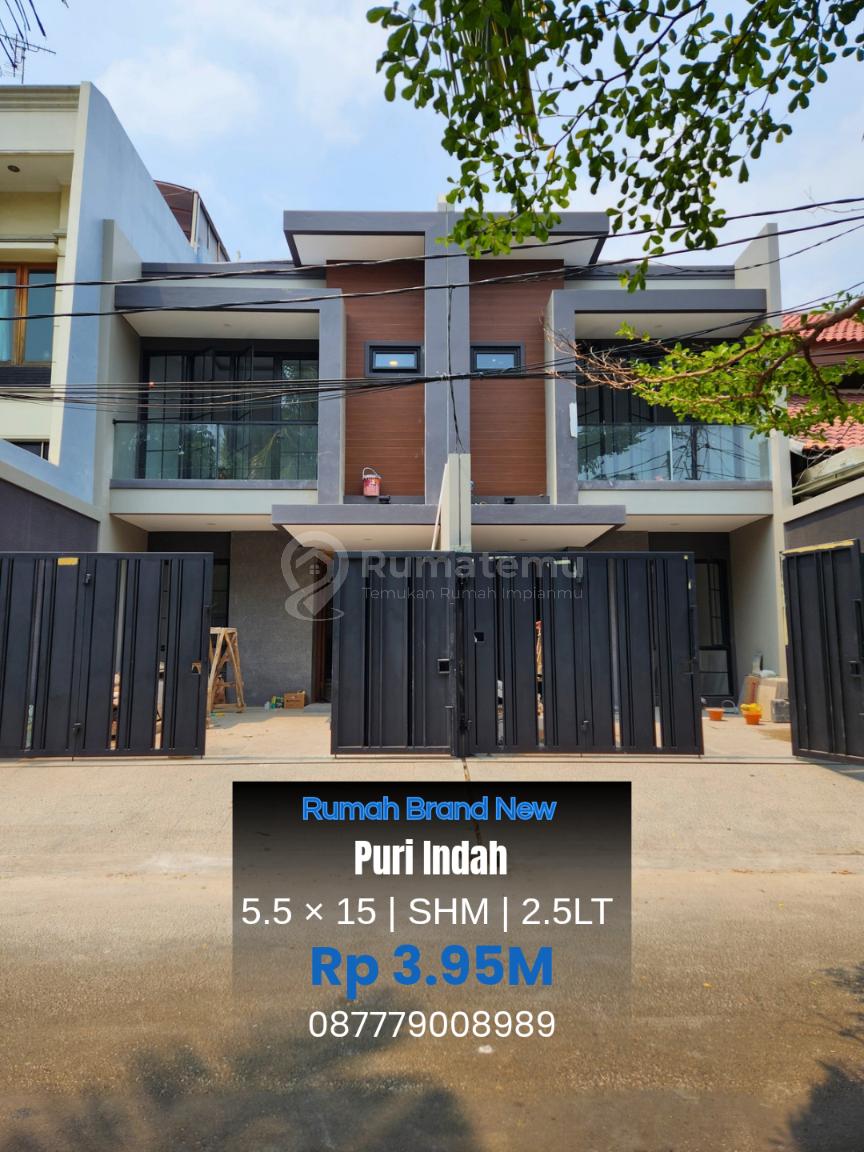 Rumah Brand New Puri Indah Jakarta Barat Akses 3 Mobil