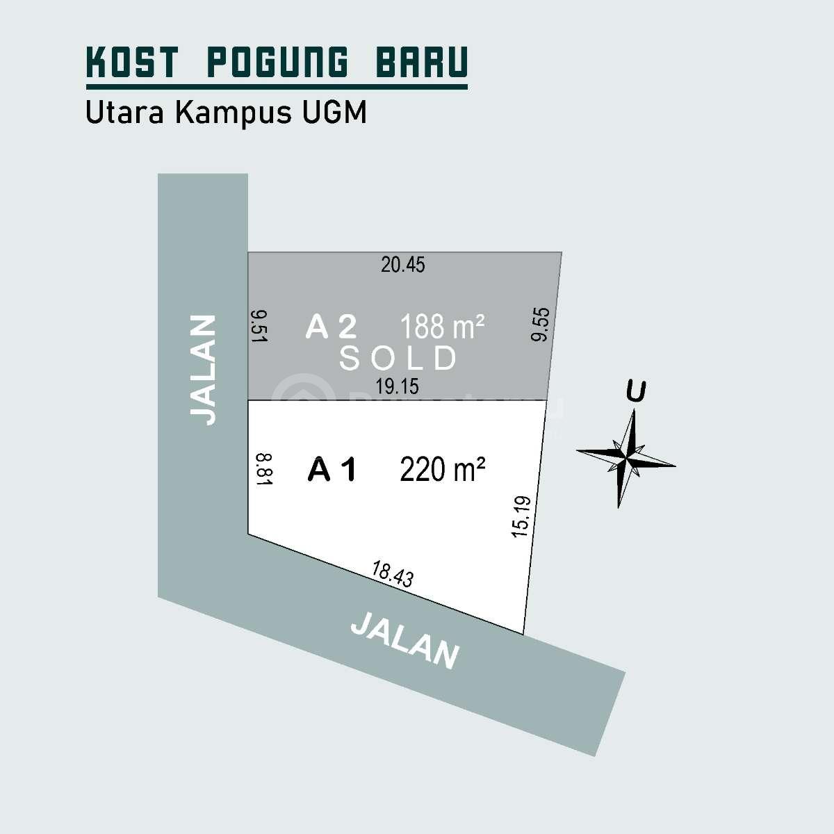 Kost 2 Lantai 16 Kamar Dekat UGM Jogja Area Caturtunggal Pandega Dekat Pakuwon Mall