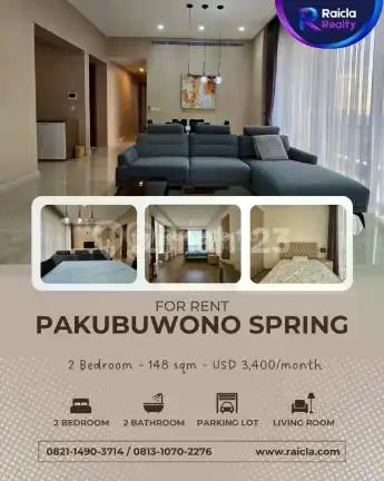 Luxury Living di The Pakubuwono Spring - Disewakan 2Br Furnished