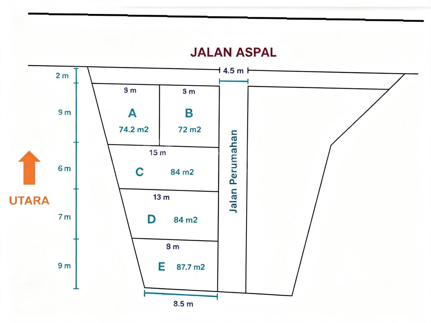 Tanah Dijual Dekat Terminal Wates Yogya, Cocok untuk Investasi, LT 946M2