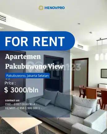 Pakubuwono View For Rent Best Unit 3+1 BR Full Furnish Best View