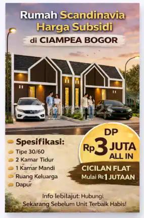 Rumah Subsidi Bogor Rasa Komersil Cuma 1 Jutaan Per Bulan