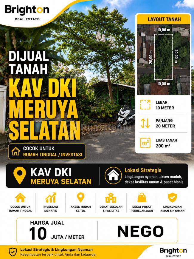 TANAH KAVLING MURAH KAV DKI MERUYA SELATAN JAKARTA BARAT