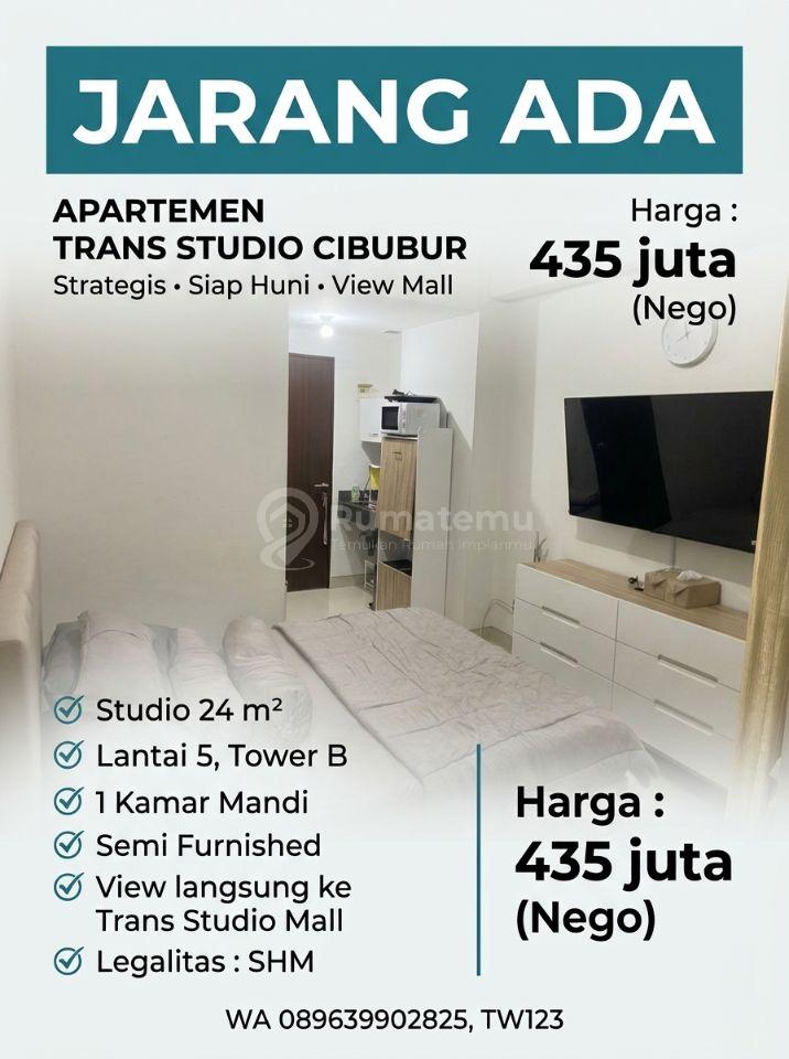 🏡 FOR SALE – APARTEMEN TRANS STUDIO CIBUBUR