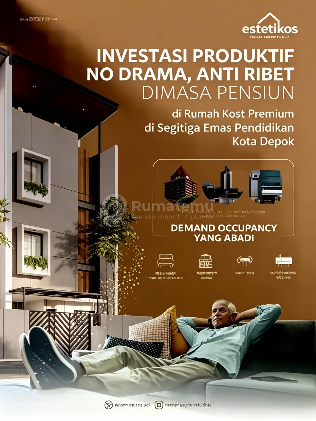 Rumah Kost Eksklusif 16 Kamar Income Ratusan Juta Per Tahun
