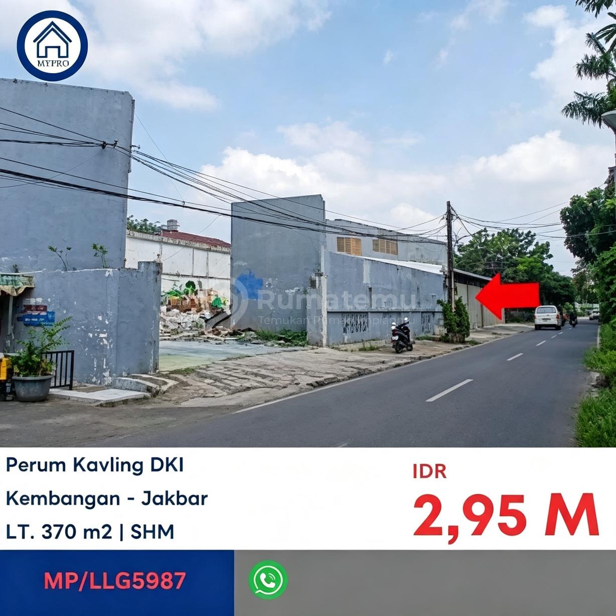 DIJUAL TANAH KAVLING DKI BLOK 86 – KEMBANGAN, JAKARTA BARAT
