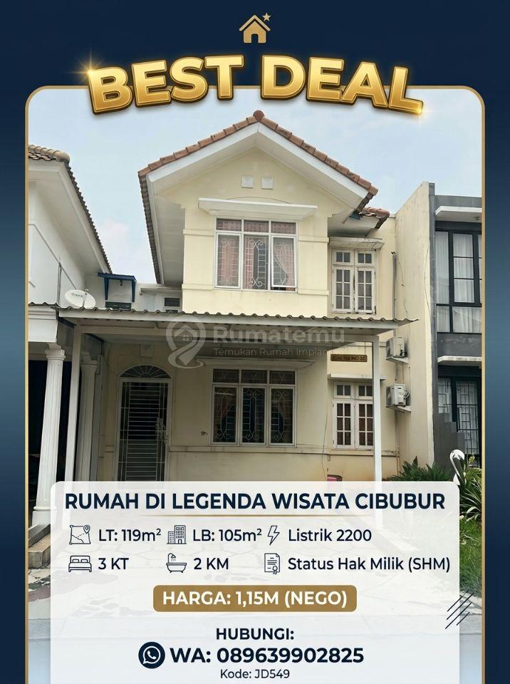 Dijual Rumah di Legenda Wisata Cibubur