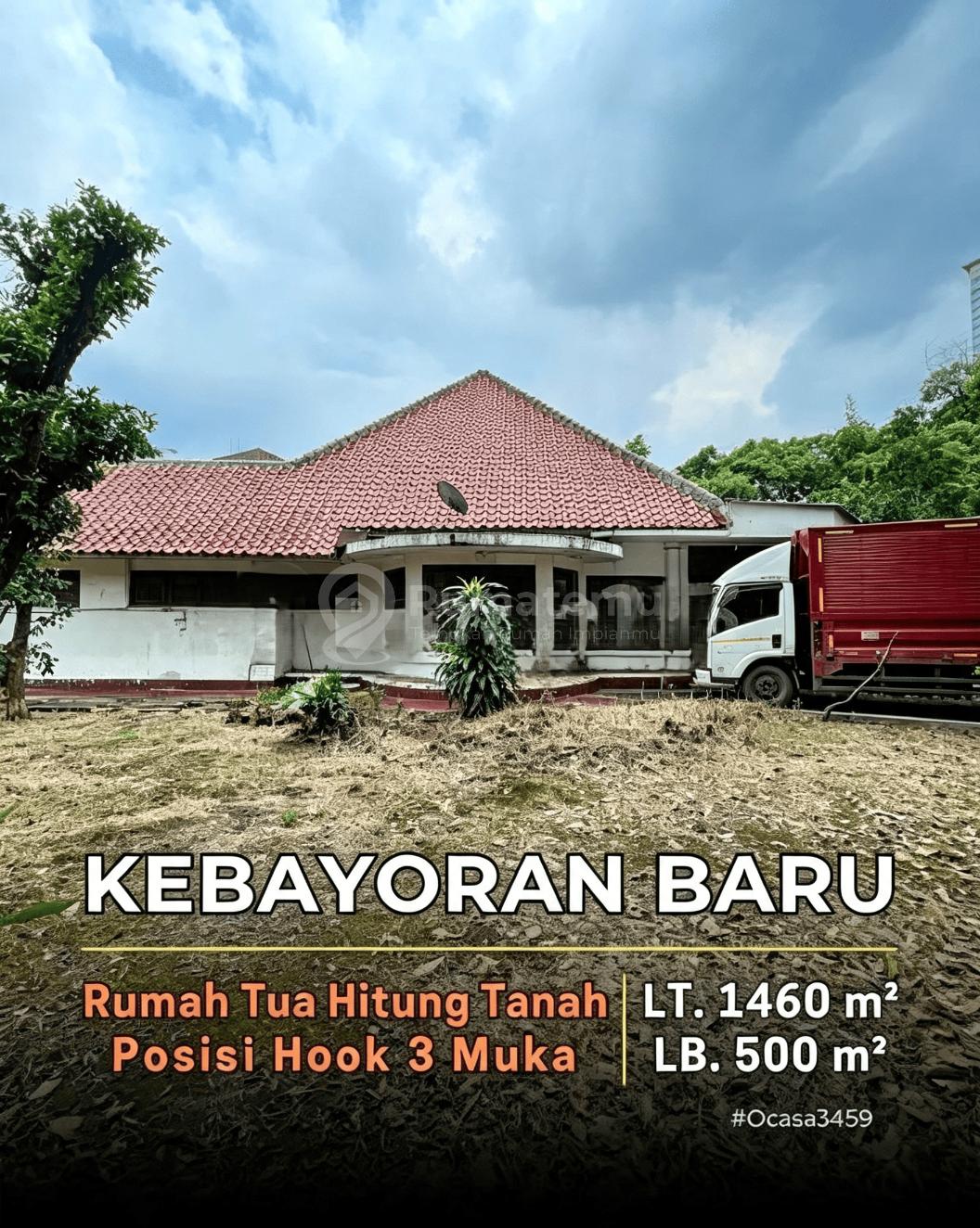 Rumah Tua Luas 1500m2 Di Kebayoran Baru 50juta/m2 Dekat Dengan Area Senayan dan SCBD