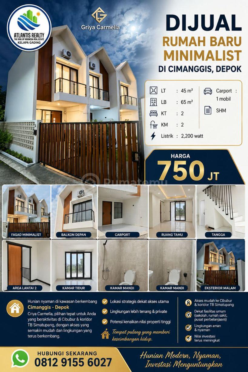 Rumah brand new siap huni di Depok