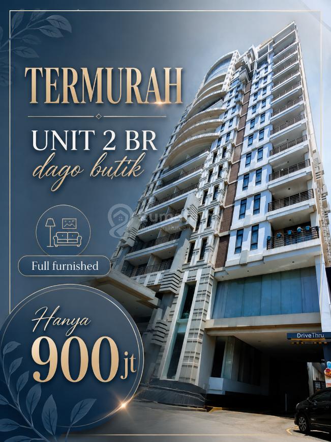 2 BR 80 m2 Lt 3 !! Apartemen Dago Butik Bandung