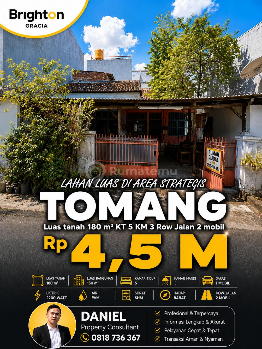 RUMAH TOMANG Lahan luas di lokasi strategis Jakarta Barat