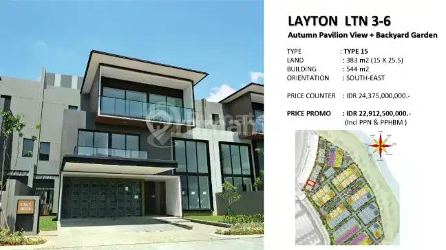 Rumah Siap Huni Layton Navapark Bsd City - Hunian Mewah 3 Lantai dengan Private Lift di Kawasan Botanical Park 10 Ha, Country Club 2,5 Ha, 5 Menit ke Aeon Mall & Tol