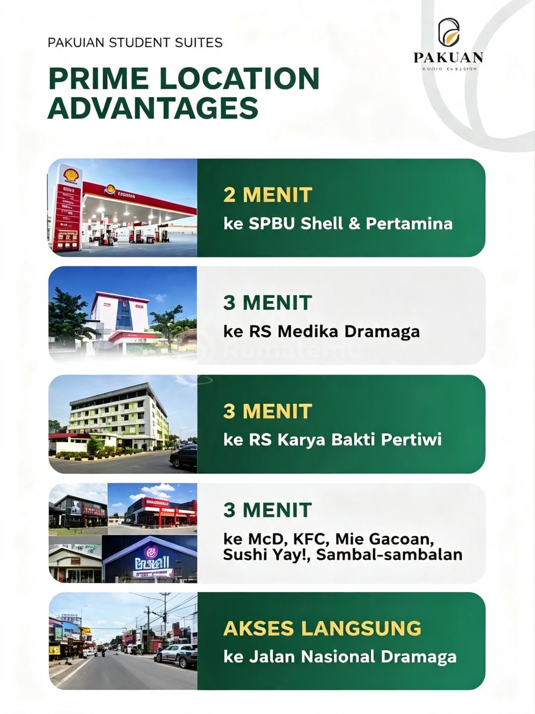 Rumah atau Kost Mahasiswa/mahasiswi IPB Dramaga 6 Kamar